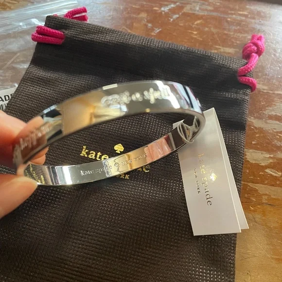 Kate Spade | Engraved Bangle with dust bag - Picture 2 of 4